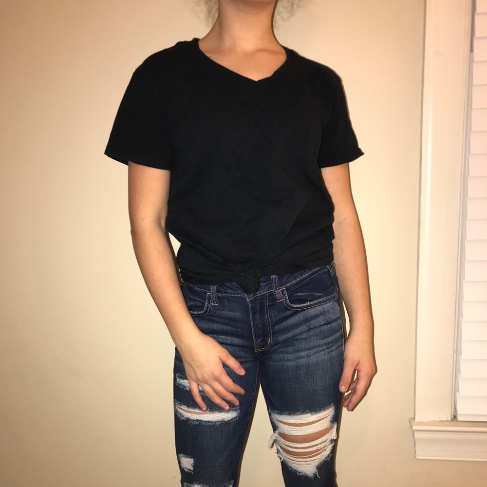 Plain black tee!
